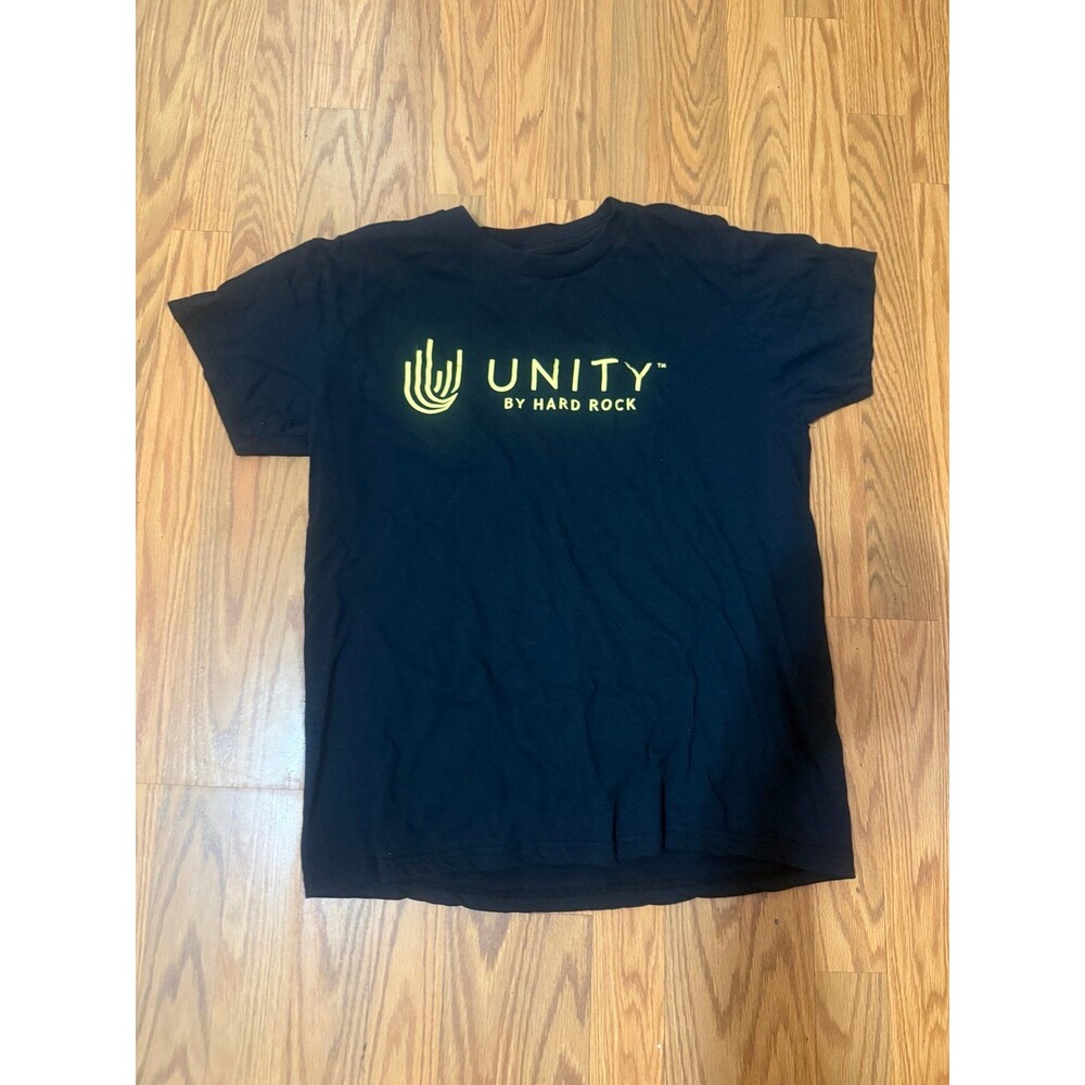 Unity by Hard Rock Cafe Black Short Sleeve Cotton T-Shirt Men's L